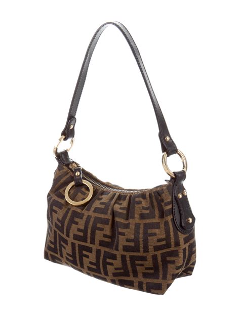 fendi zucca pochette chisra|fendi handbags for women.